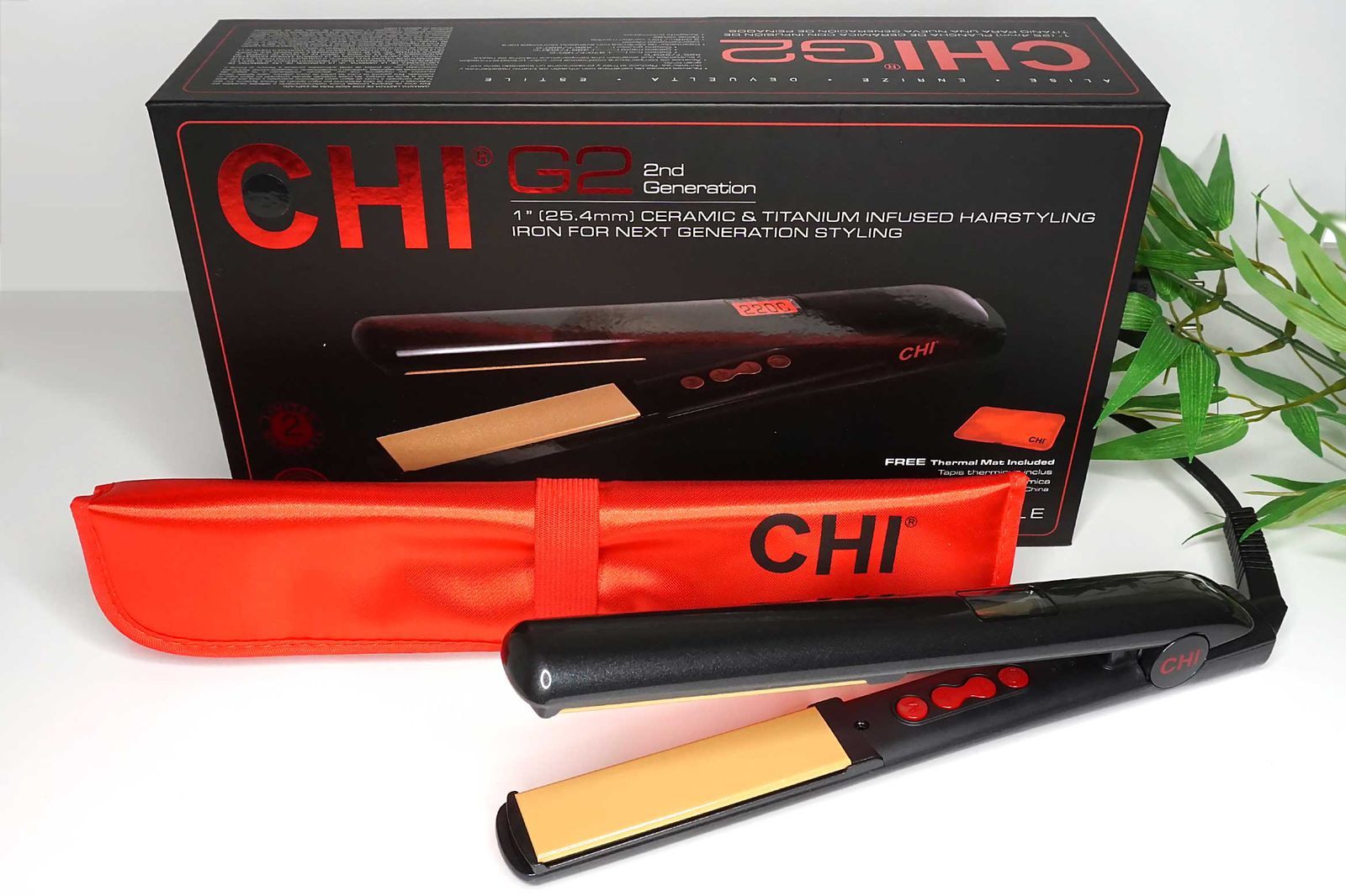 CHI G2  Titanium infused Hairstyling   جي مكواة شعر