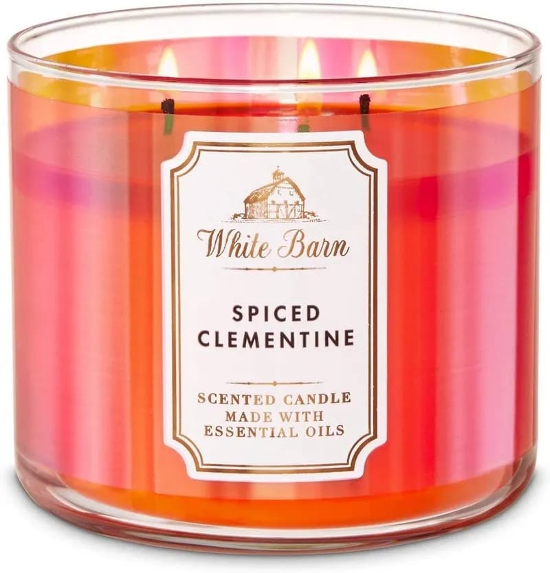 BATH&BODY WORKS SPICED CLEMNTINE باث اند بادي ووركس شمعة معطرة