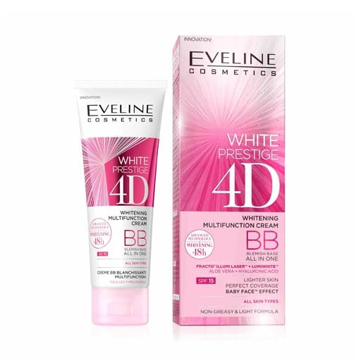 Eveline White Prestige 4D Whitening Multi-Function BB Cream أيفلاين بيبي كريم