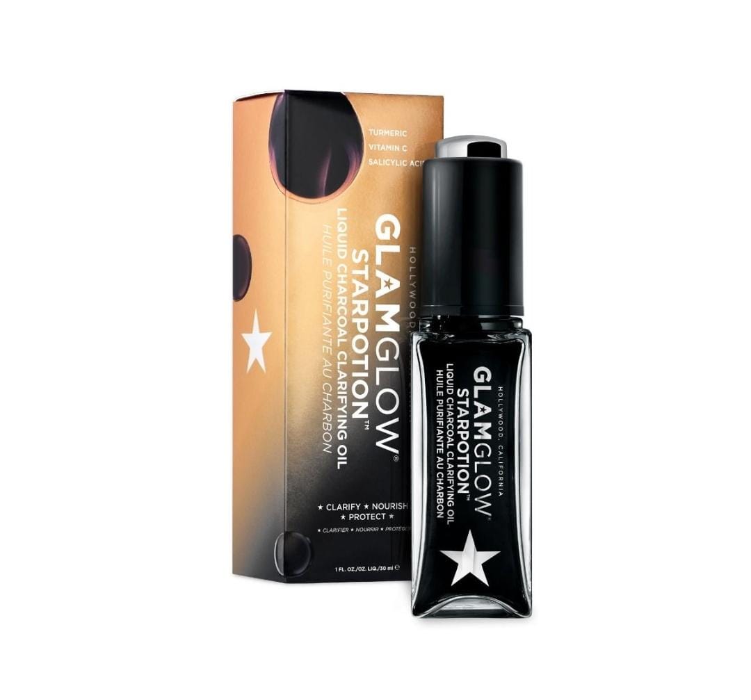 GLAMGLOW STARPOTION  Liquid Charcoal Clarifying Oil كلام كلو زيت التنقية بالفحم