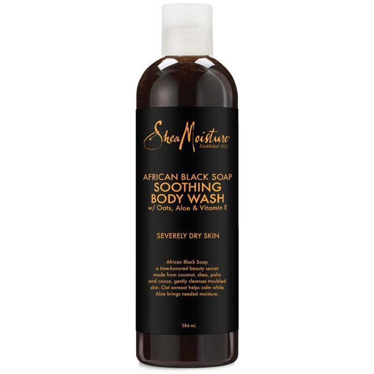 Shea Moisture AFRICAN BLACK SOAP SOOTHING BODY WASH شيا مويستشر غسول جسم بلصابون الاسود الافريقي