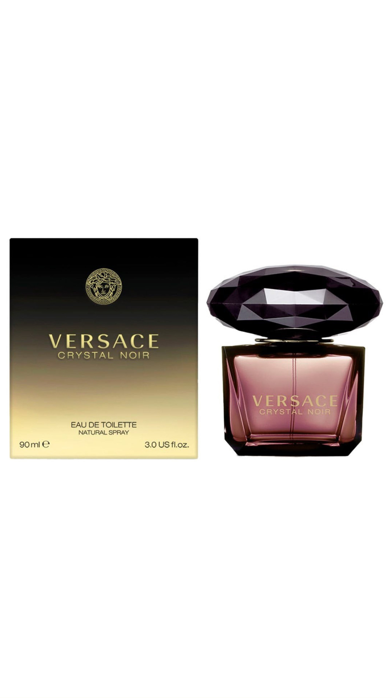 VERSACE CRYSTAL NOIR EAU DE TOILETTE 90 ml عطر فرزاتشي نسائي