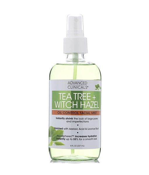 ADVANCED CLINICALS  Tea Tree + Witch Hazel FACE MIST أدفانس كلينكالز رذاذ للبشرة