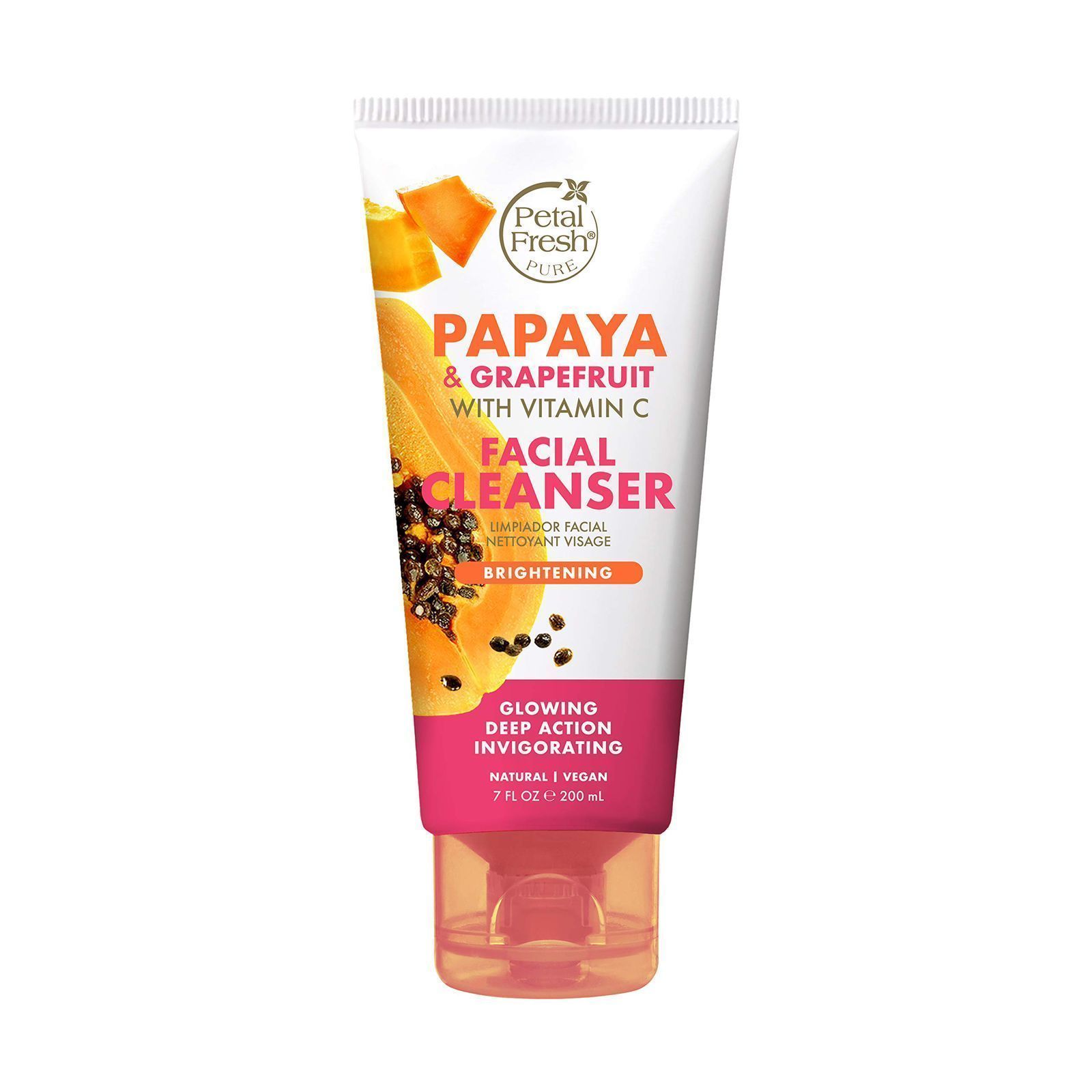 petal fresh  papaya & grapefruit  facial  cleanser بيتال فريش  غسول بالبابايا