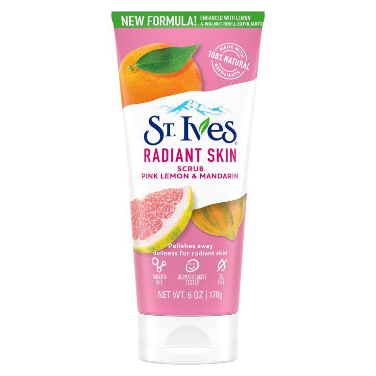 ST.Ives RADIANT SKIN PINK LEMON&MANDARIN SCRUB ستيفز مقشر بالليمون الوردي والمندرين
