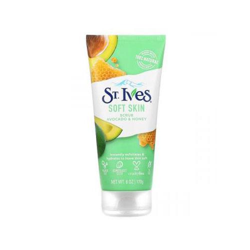 ST.Ives  SOFT SKIN  AVOCADO&HONEY SCRUB ستيفز مقشر بلأفوكادو والعسل