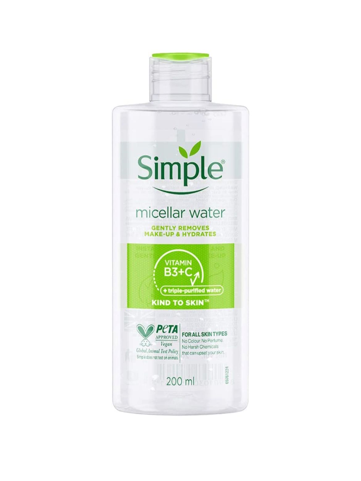 Simple Micellar Cleansing Water 200ml سمبل ماء ميسيلار   منظف  للبشرة