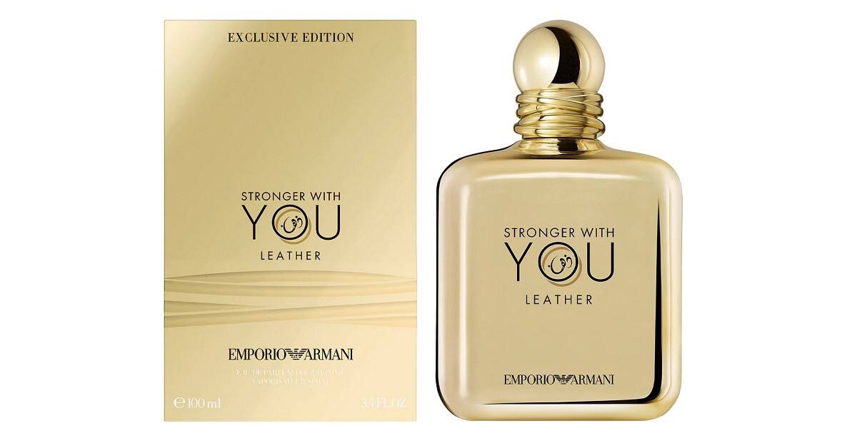 ARMANI GOLD STRONGER WITH YOU LEATHER EAU DE PRFUM 100 ml عطر للرجال