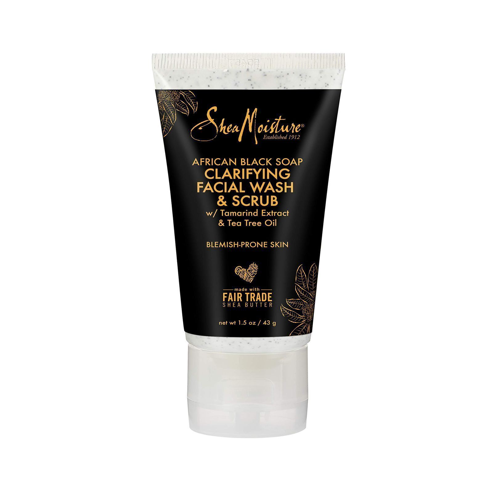 Shea Moisture Clarifying Facial Wash &Scrub شيامويستشر  غسول ومقشر منظف للبشرة