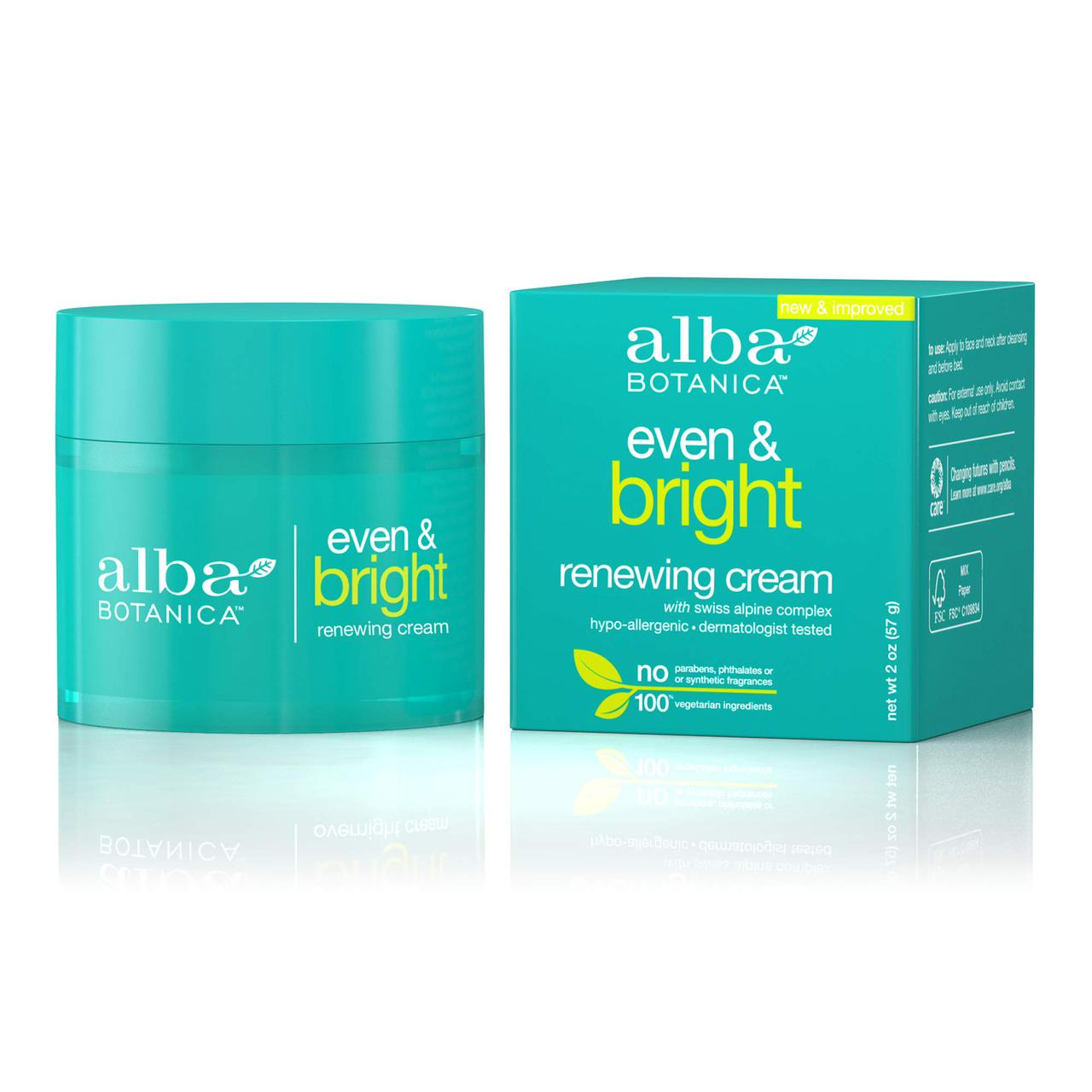 Alba Botanica Even  Renewal Night Cream  البا كريم ليلي مجدد للبشرة