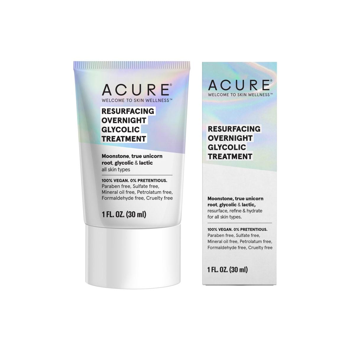 ACURE  RESURFACING  OVERNIGHT GLYCOLIC  TREATMENT أكيور  معالج ليلي للبشرة
