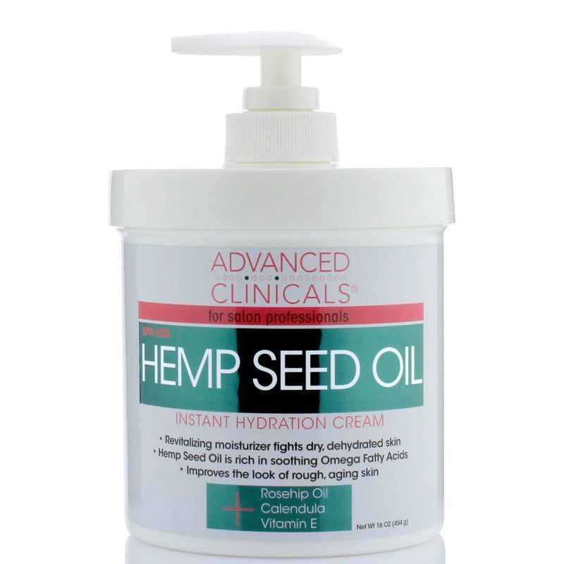 ADVANCED CLINICALS  HEMP SEED OIL  HYDRATION CREAM  ادفانس كلينكالز  كريم زيت بذور القنب