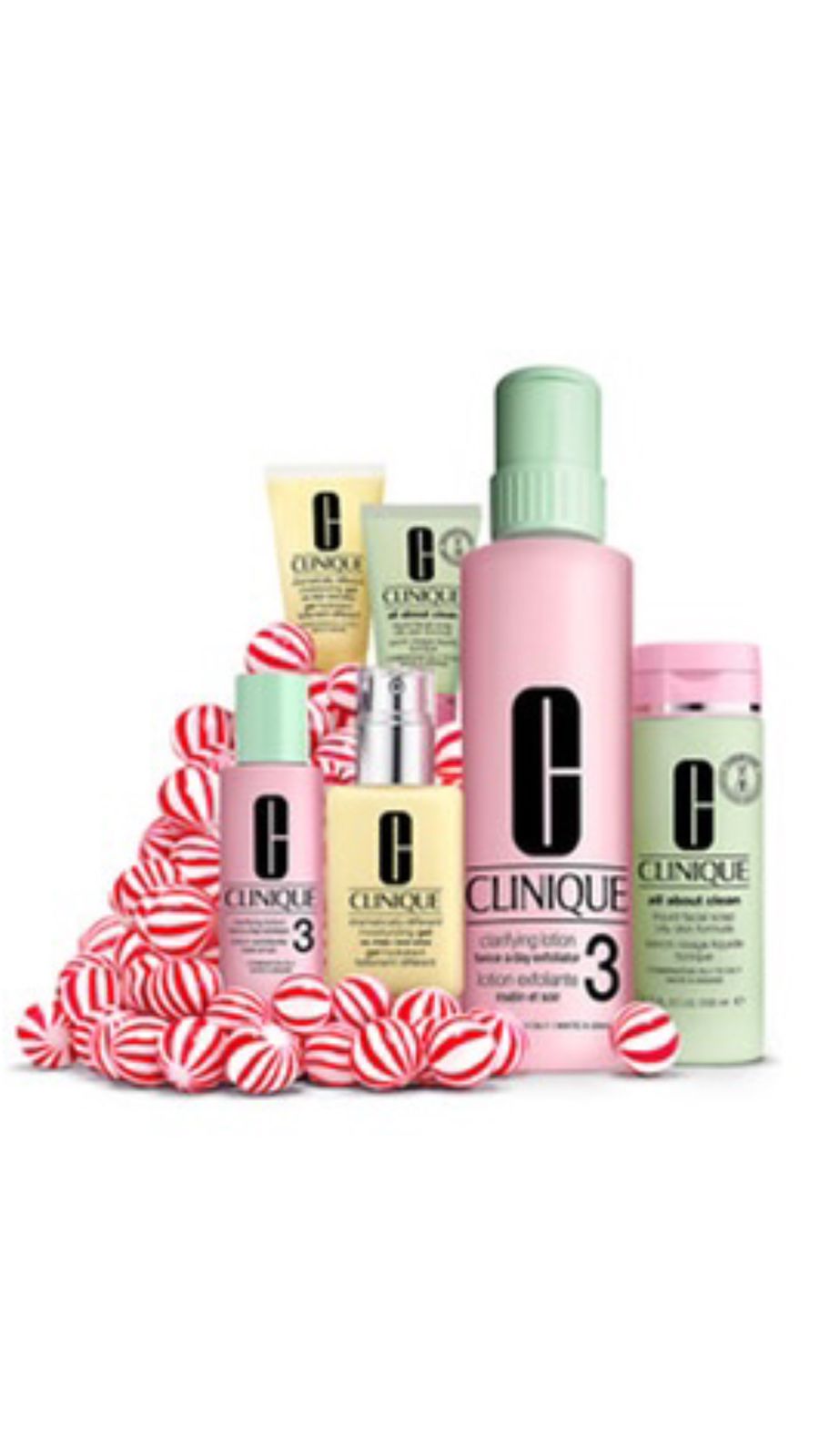 CLINIQUE 3 STEP Skin Types 3 Big Size with pump combination oily كلينك مجموعة العناية بالبشرة بلحجم الكبير مزودة بضاغطة