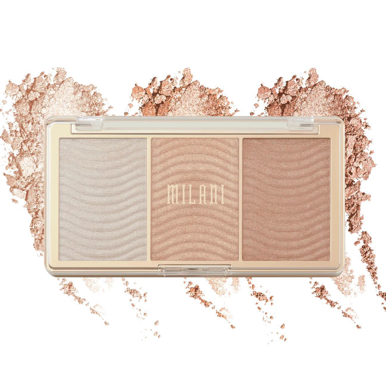 MILANI STELLAR HIGHLIGHTER PALETTE - ROSE GLOW 03  ميلاني  ستلار باليت إ ضاءة