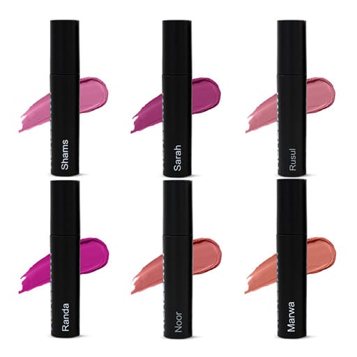 NOOR ALAZAWI LIQUID LIPSTICK COLLECTION نور العزاوي لكود ليب ستك كوليكشن