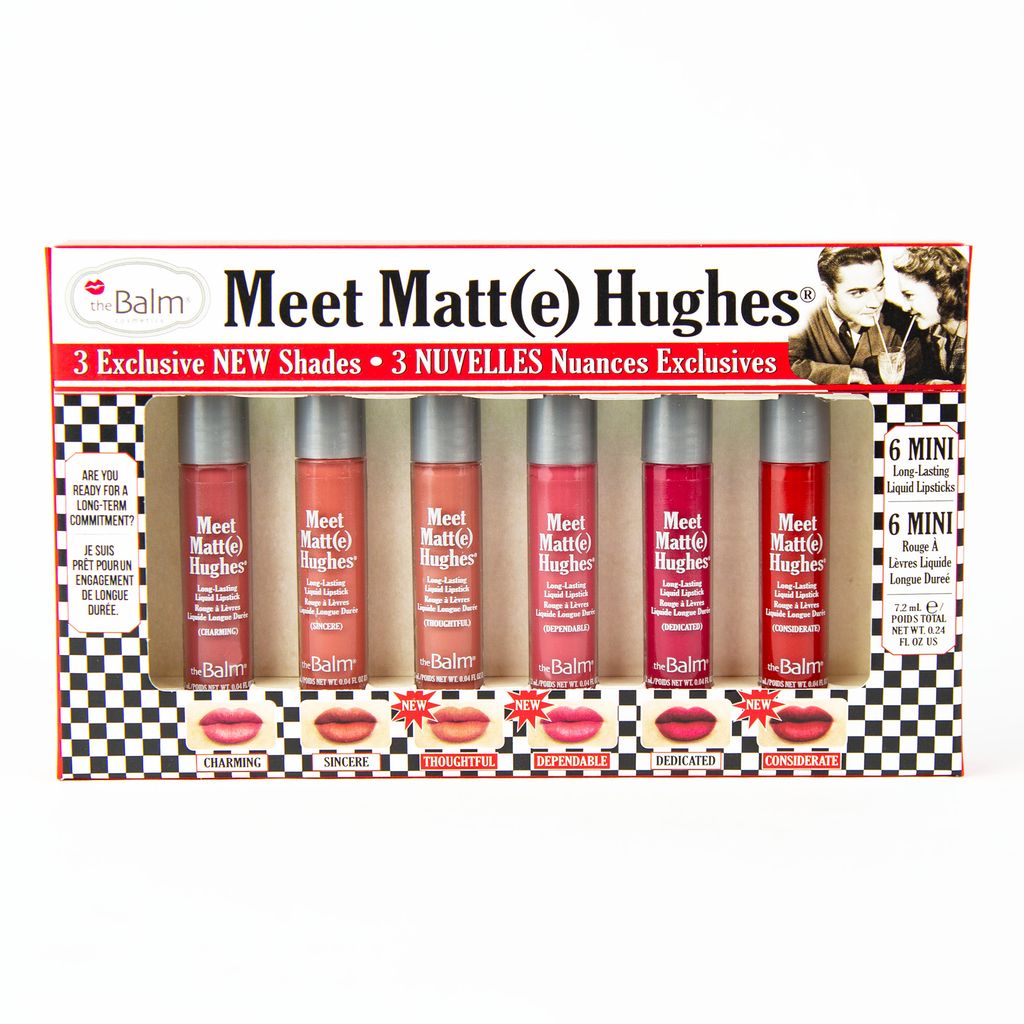 THE BALM MEET MATTE HUGHES VOL. 14 Set of 6 Mini lipstick ذا بالم ميت مات هيوز فول 14 سيت ميني ليبستك