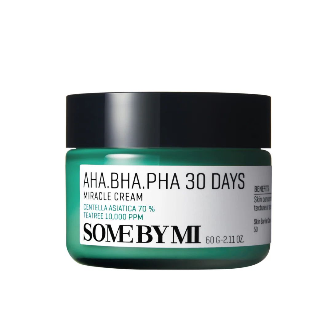 SOME BY MI AHA BHA PHA 30 Days Miracle Cream 60g  سوم باي مي كريم شجرة الشاي للبشرة