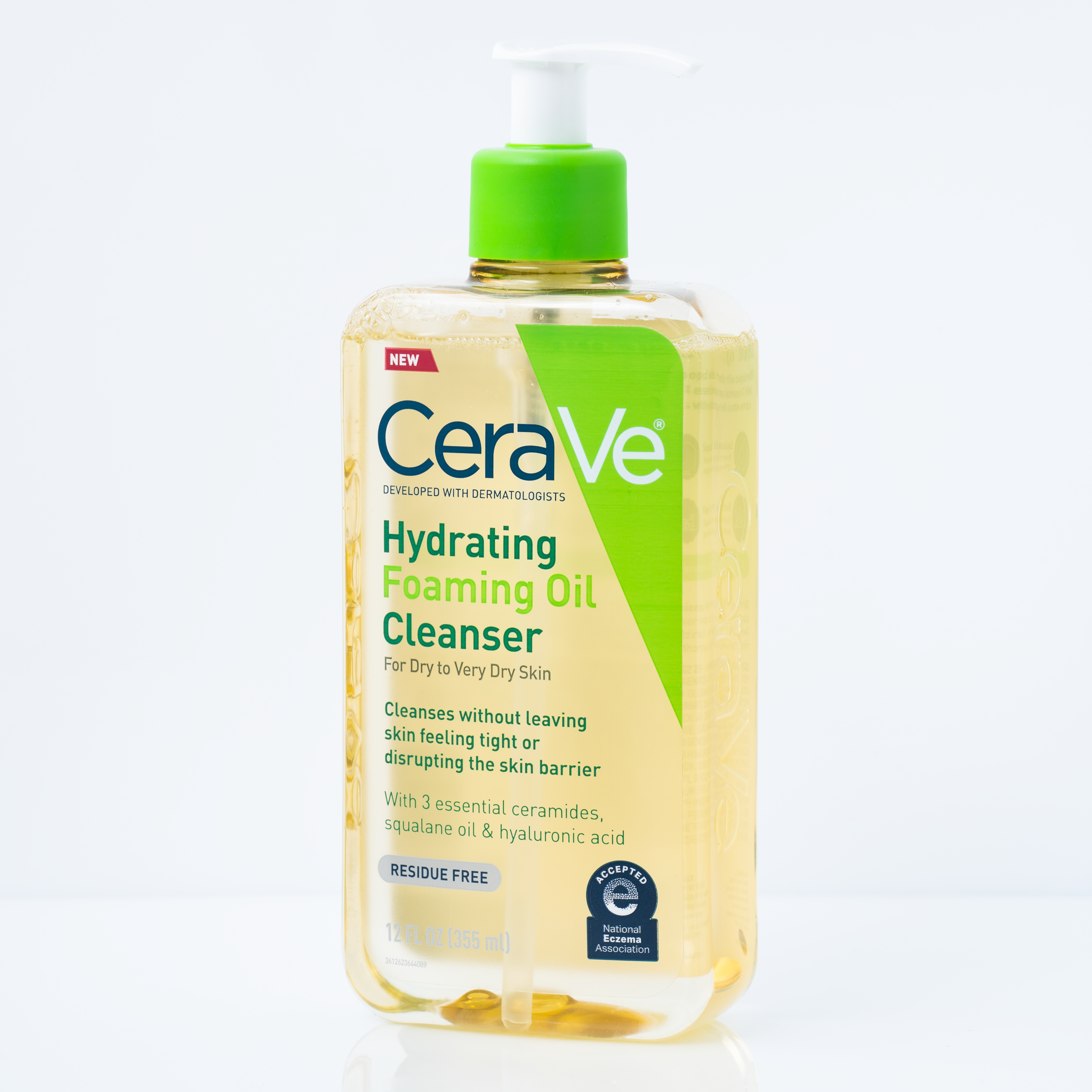 Cerave Hydrating Foaming Oil Cleanser for dry to very dry skin 355ml سيرافي غسول زيتي للبشرة الجافة جدا