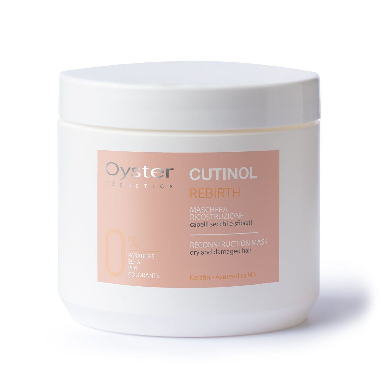 OYSTER CUTINOL REBRITH RECONSTRUCTION MASK 500 ML اويستر ماسك كوتينول ريبرث لأعادة بناء الشعر