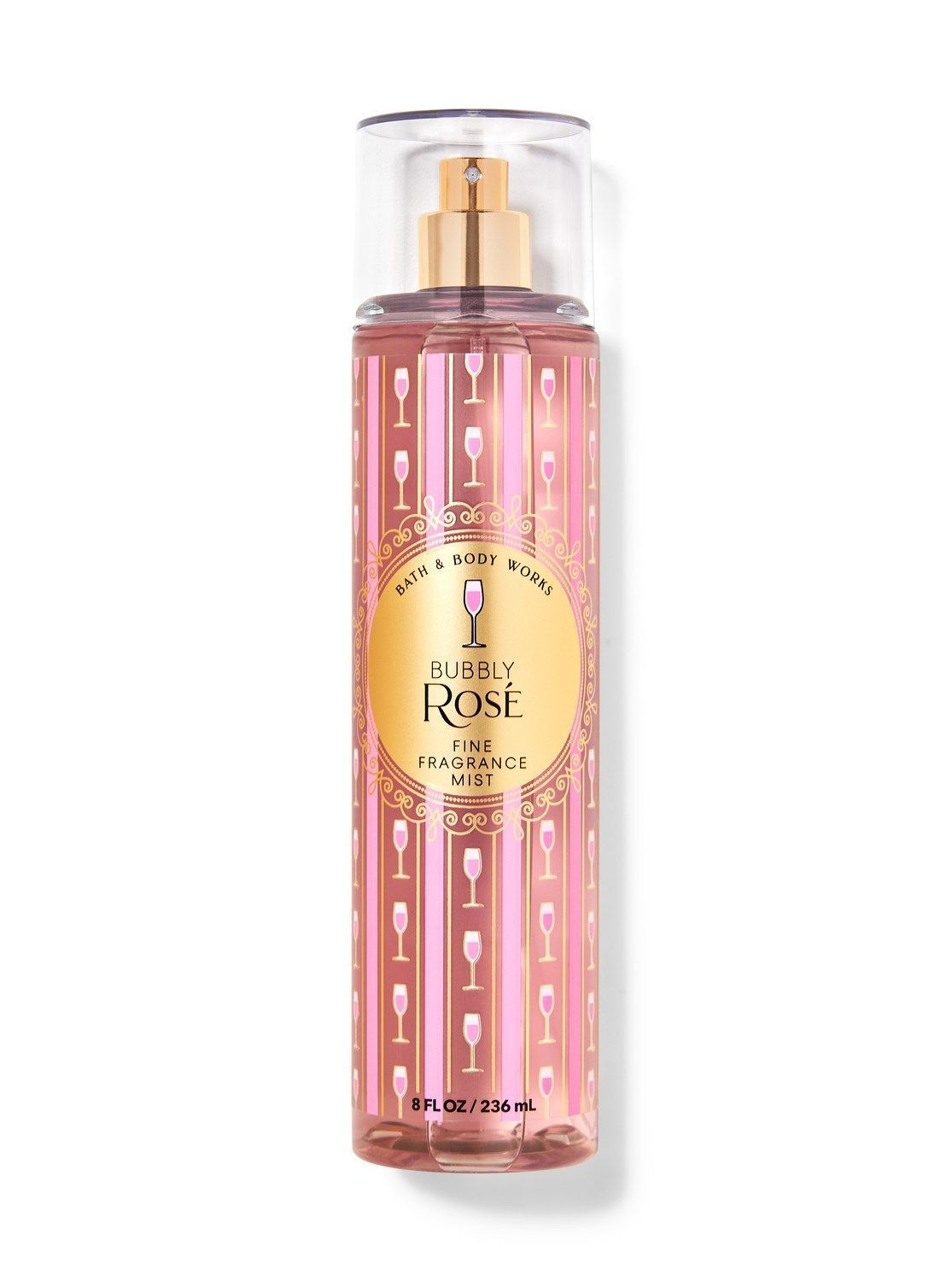 BATH&BODY WORKS BUBBLY ROSE BODY MIST 236 ML باث اند بدي وركس بدي مست