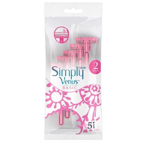 Venus Simply Gillette BASIC PINK فينوس سيمبلي شفرات حلاقة