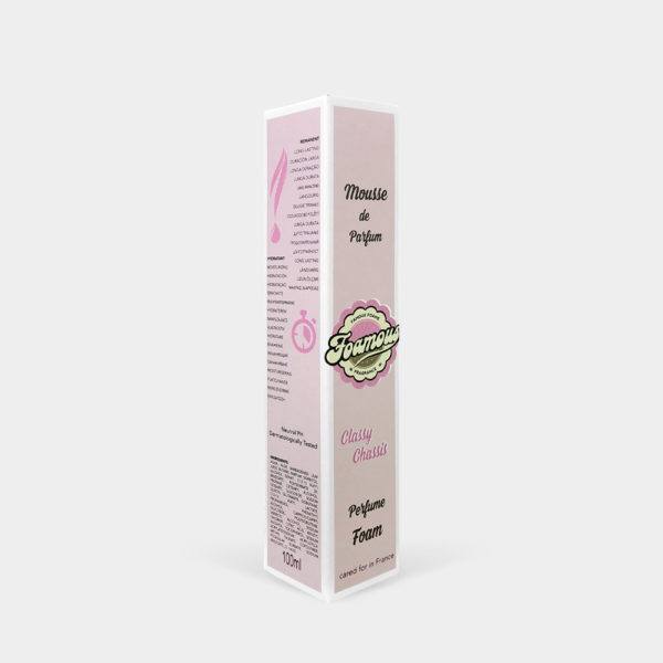 FAMOUS CLASSY CHASSIS MOUSSE DE PARFUM 100 ML رغوة عطرية للشعر والجسم بالباتشولي