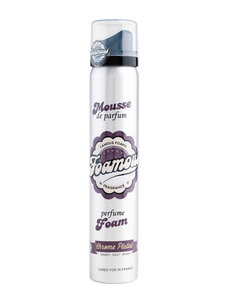 FAMOUS CHROME PLATED MOUSSE DE PARFUM 100 ML رغوة عطرية للشعر  والجسم للرجال بالزنجبيل والفلفل