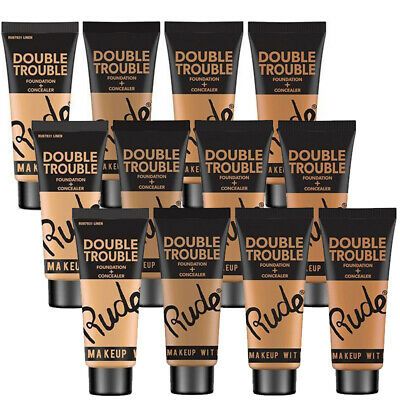 RUDE Double Trouble Foundation + Concealer رود دوبل تروبل فونديشن كونسيلر