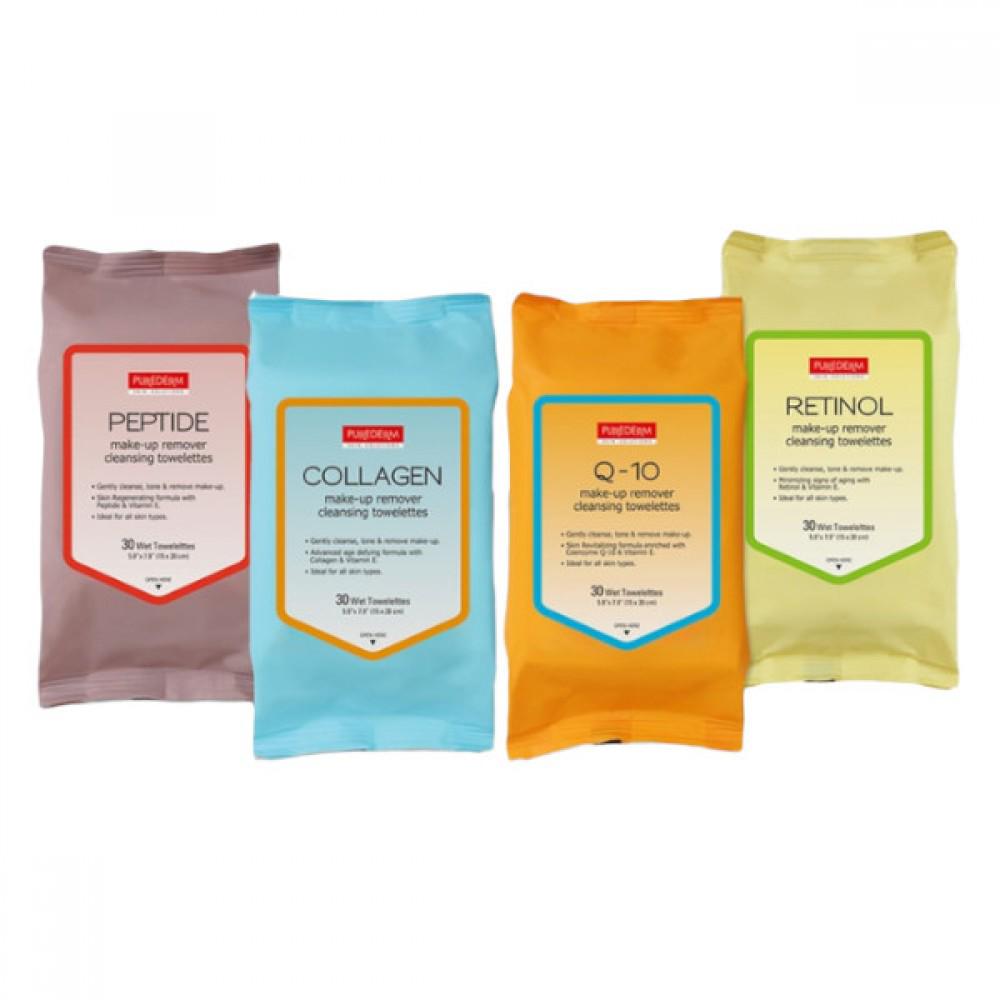 purederm make up remover cleasning towelettes WIPES TISSUE مناديل لازالة المكياج