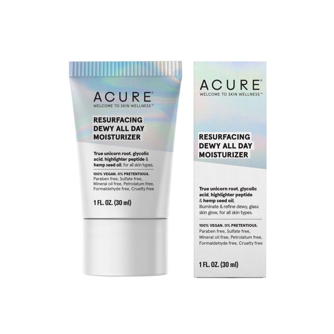 ACURE Resurfacing, Dewy All Day Moisturizer 30ml أكيور مرطب الوجه