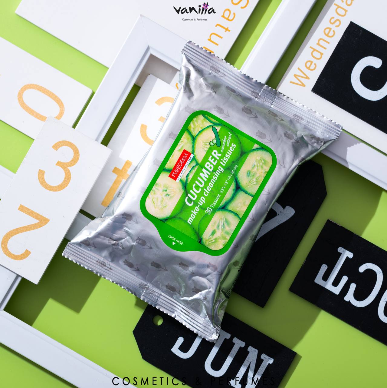 PUREDERM MAKE UP CLEANSING TISSUES مناديل لازاله المكياج