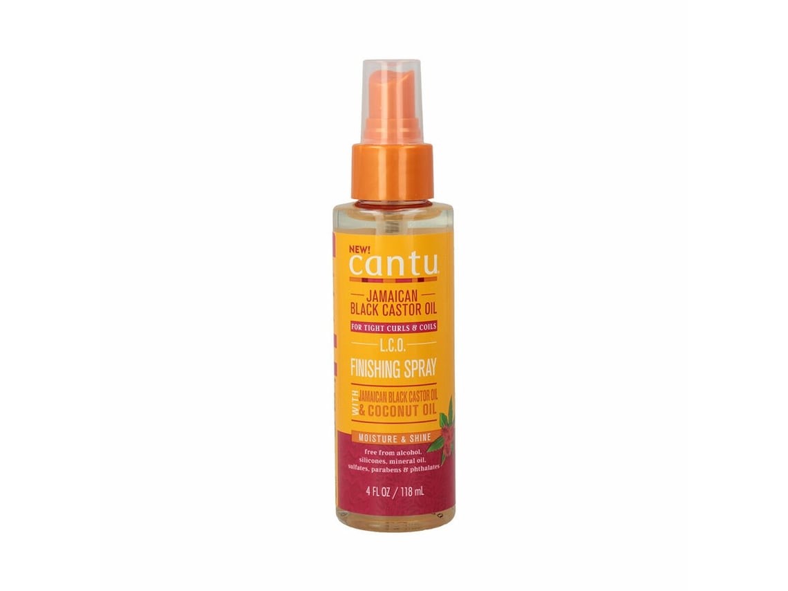 CANTU Jamaican Black Castor Oil Finishing spray 118 ml  كانتو بخاخ  لتحسين وترطيب الشعر بزيت الخروع الاسود الجامايكي