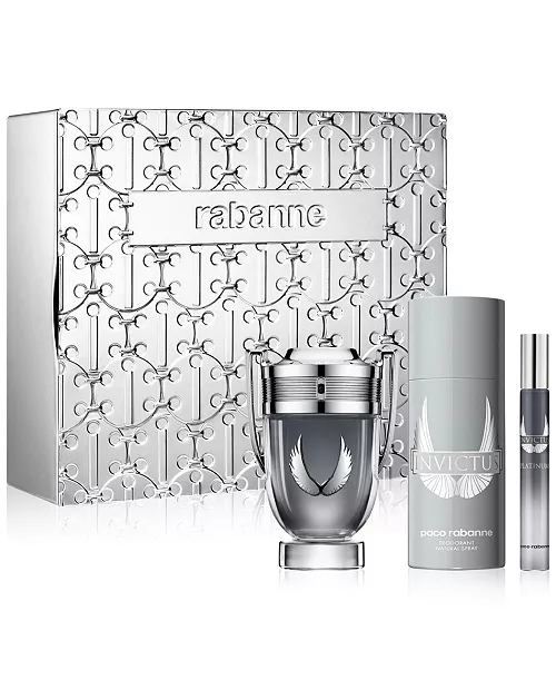 PACO RABANNE Invictus Platinum  Eau de Parfum  Gift Set  بكج عطر رجالي  ثلاثي