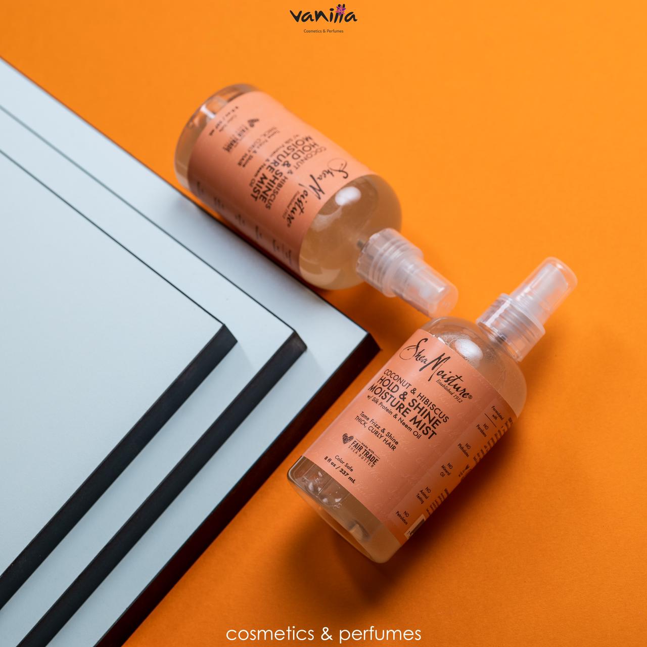 Shea Moisture Coconut and Hibiscus  moisture mist  237 ml   شيا مويستشر رذاذ تصفيف وترطيب الشعر