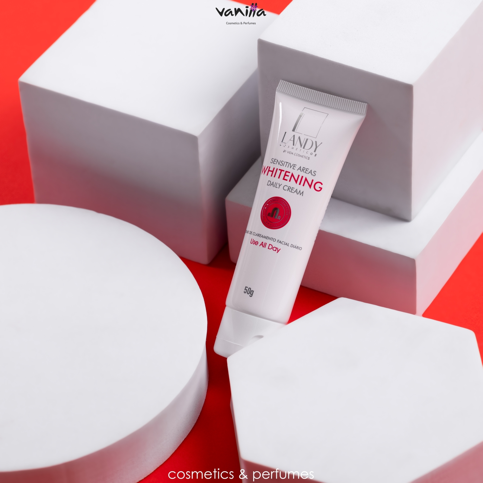 LANDY BY VIDA SENSITIVE   WHITENING DAILY CREAM 50 g فيدا كريم تفتيح المناطق الحساسة