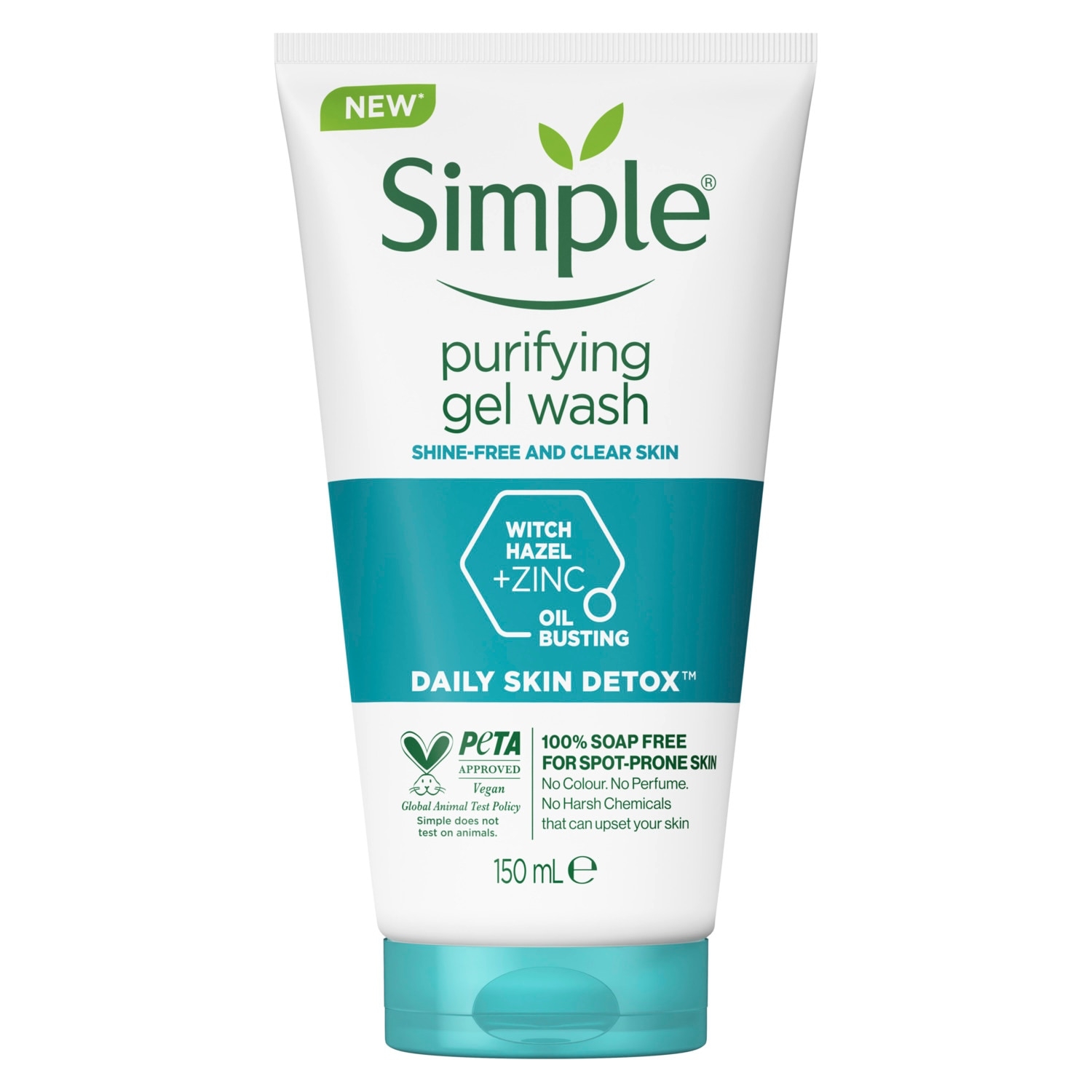 Simple purifying gel wash skin detox  150 ml سمبل غسول ديتوكس منقي للبشرة