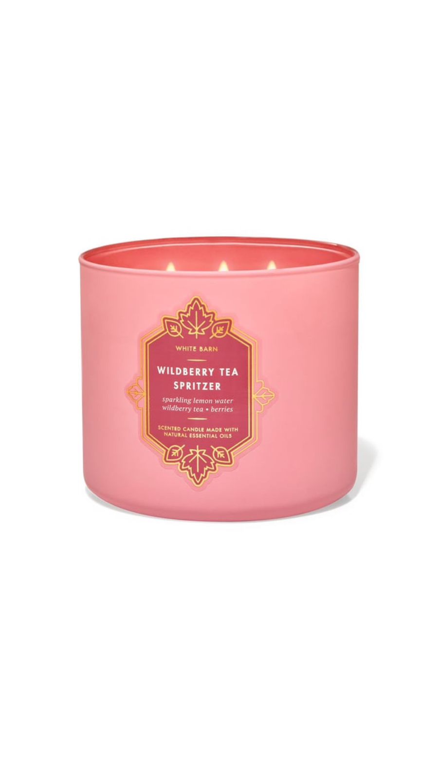 BATH BODY WORKS WILD BERRY TEA SPRITZER CANDLE شموع معطر