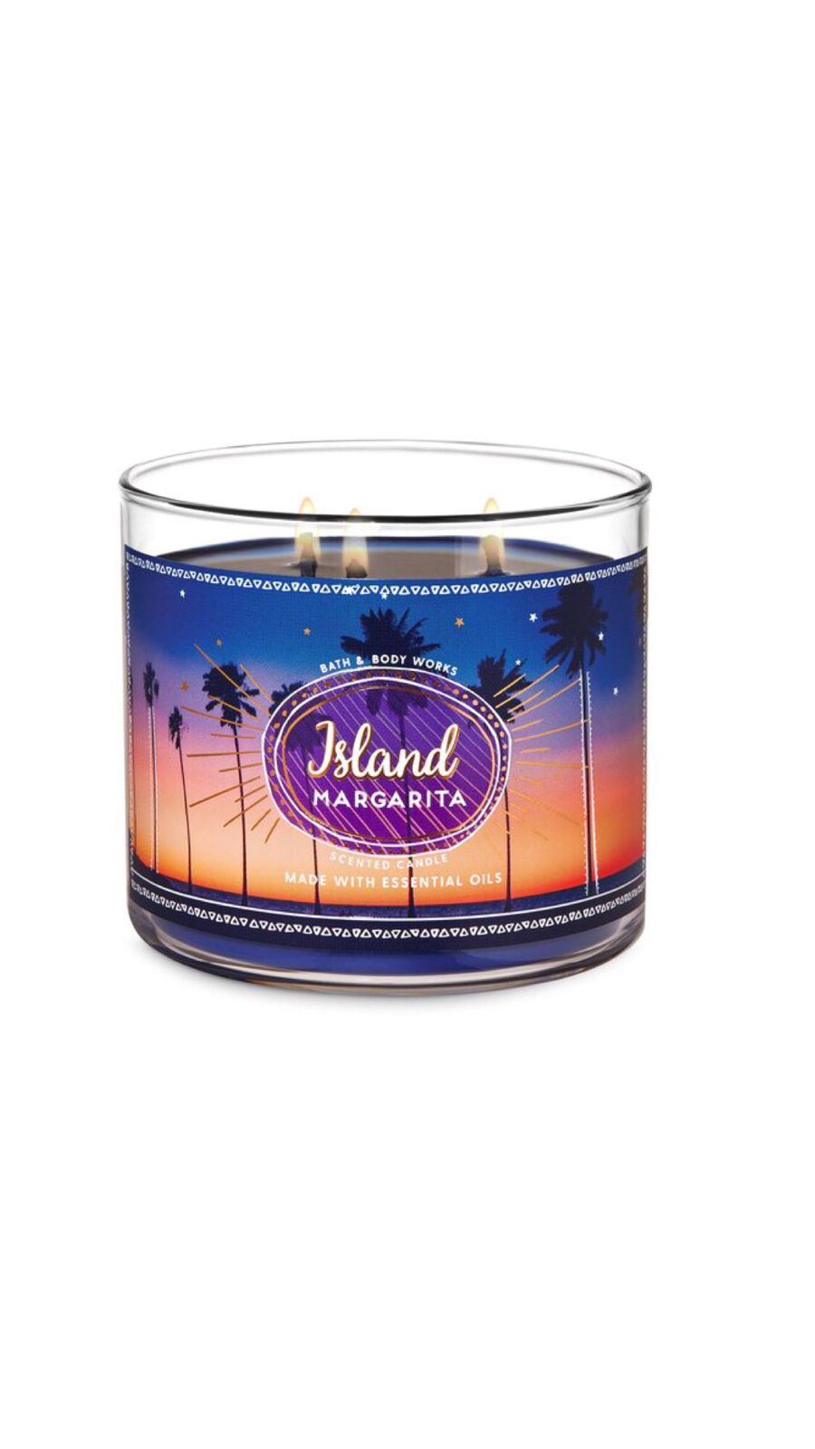 BATH BODY WORKS ISLAND MARGARITA CANDLE شموع معطرة