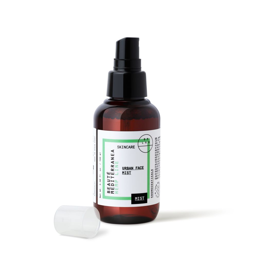 BEAUTE MEDITERRANEA  URBAN FACE MIST  HEMP LINE 100 ML  مست الترطيب  والنضارة للبشرة