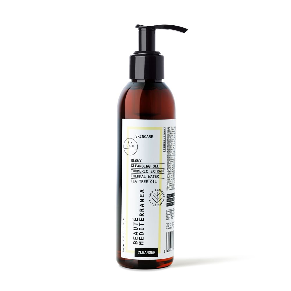 BEAUTE MEDITERRANEA GLOWY CLEANSING GEL 200 ML   جل تنظيف البشرة اللامع