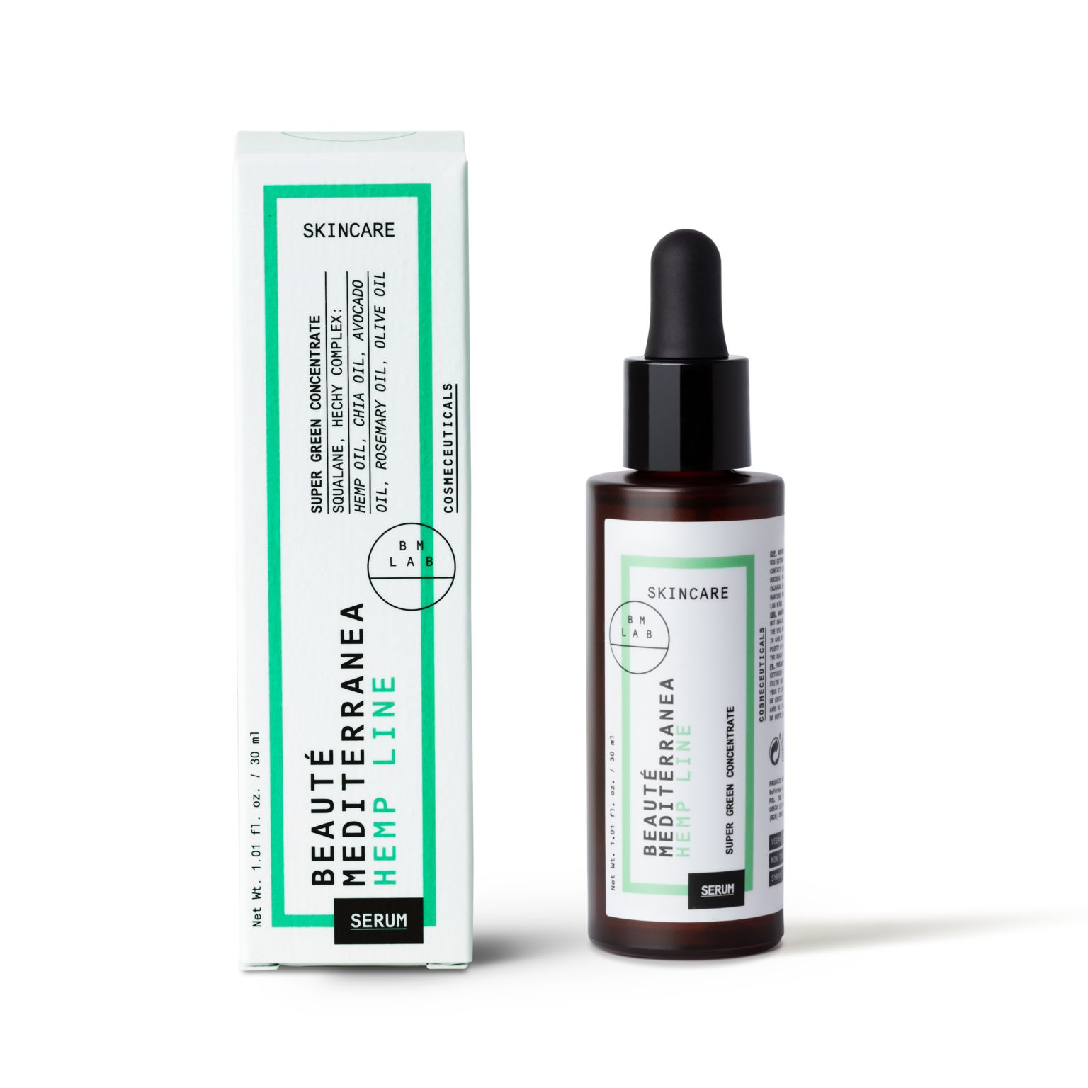 BEAUTE MEDITERRANEA SUPER GREEN CONCENTRATE 30 ml سيرم مضاد للالتهابات للبشرة