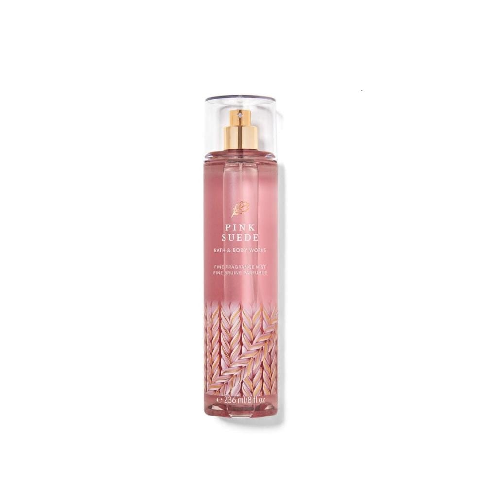BATH AND BODY WORKS Pink Suede Fine Fragrance Mist 236ml باث اند بودي وركس مست للجسم