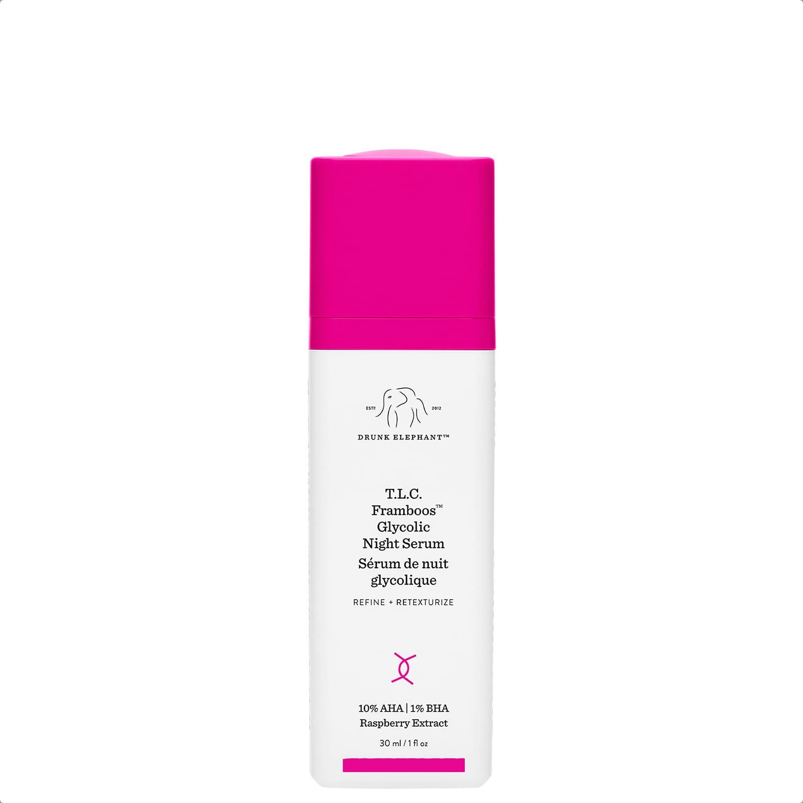 Drunk Elephant T.L.C. Framboos Glycolic Night Serum 30 ml   سيرم ليلي