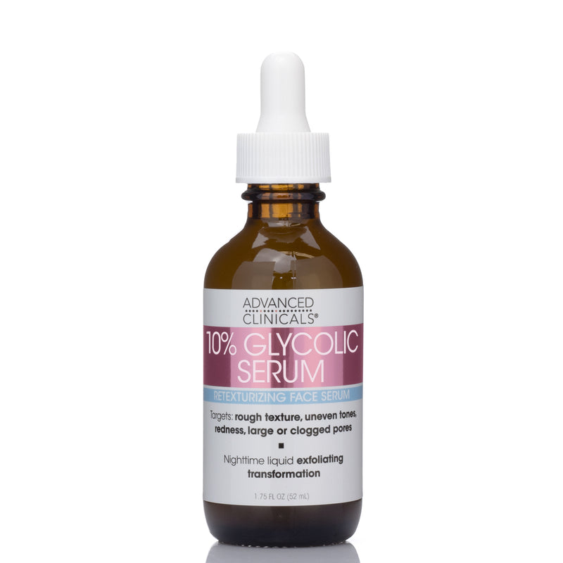 ADVANCED CLINICALS 10% Glycolic Acid Serum 52 ML  ادفانس كلينكالز سيرم  للبشرة