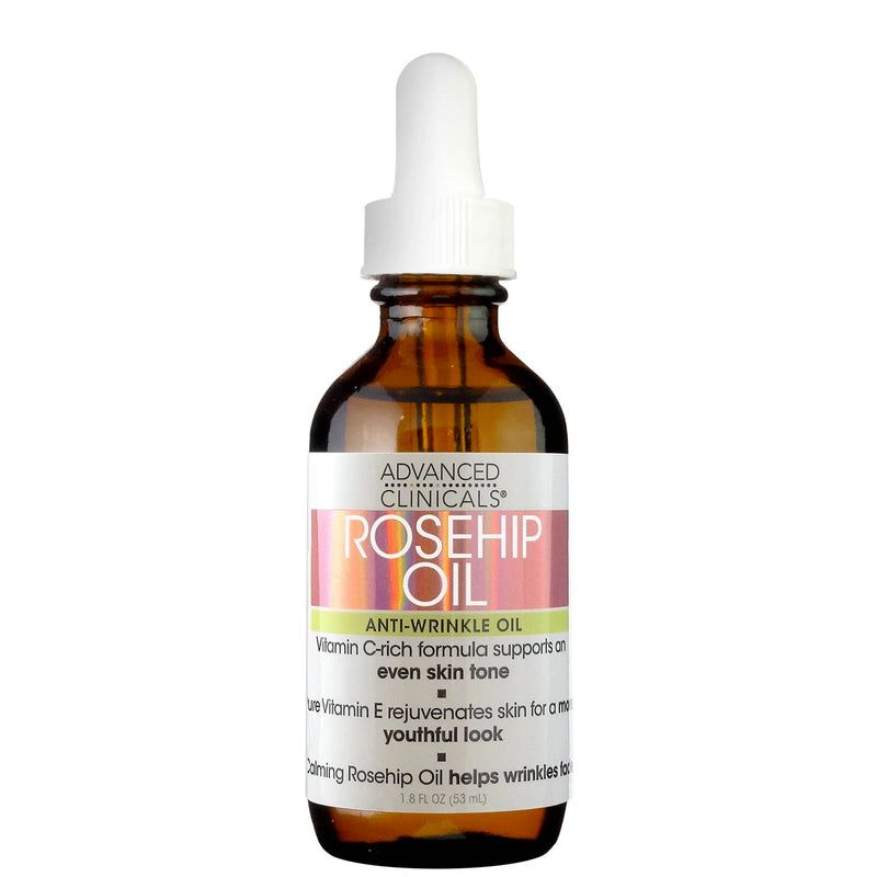 ADVANCED CLINICALS Rosehip Oil Face Serum  53 ML  ادفانس كلينكالز سيرم  زيت ثمر الورد