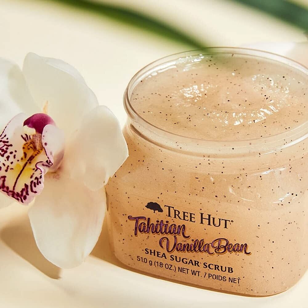 Tree Hut Tahitian Vanilla Bean Shea Sugar Body Scrub تري هت مقشر السكر بالفانيليا والشيا