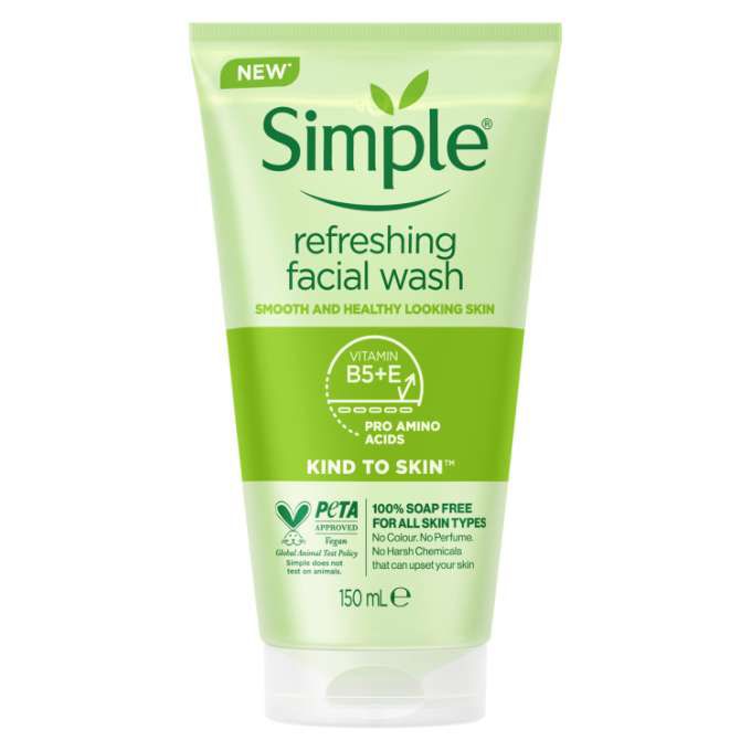 Simple Kind to Skin Refreshing Facial Gel Wash سيمبل غسول جل