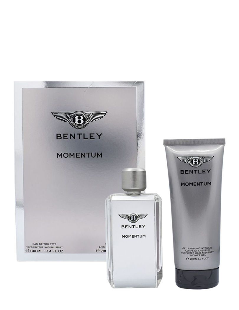 BENTLEY set Momentum Edt 100ML بينتلي عطر رجالي+ غسول جسم