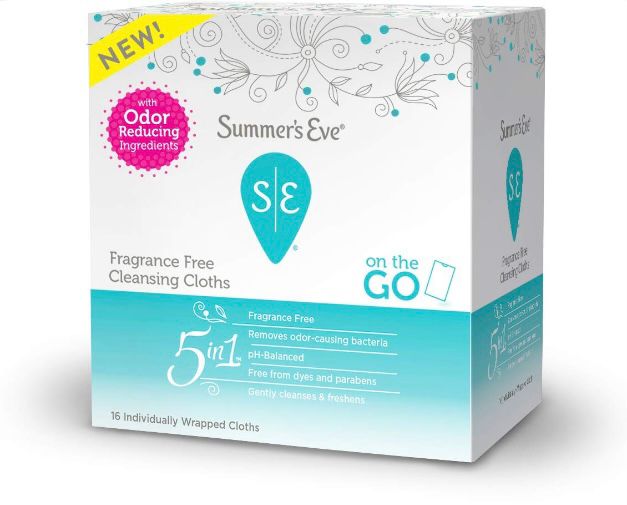 Summer’s eve Fragrance Free Cleansing Cloths 16PCS  سمرز ايف مناديل نسائية