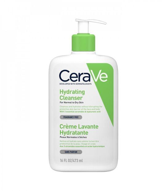 CeraVe Hydrating Cleanser for Normal to Dry Skin 473ml سيرافي غسول مرطب للبشرة العادية والجافة